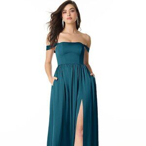 Azazie Morana Ink Blue Bridesmaid Dress